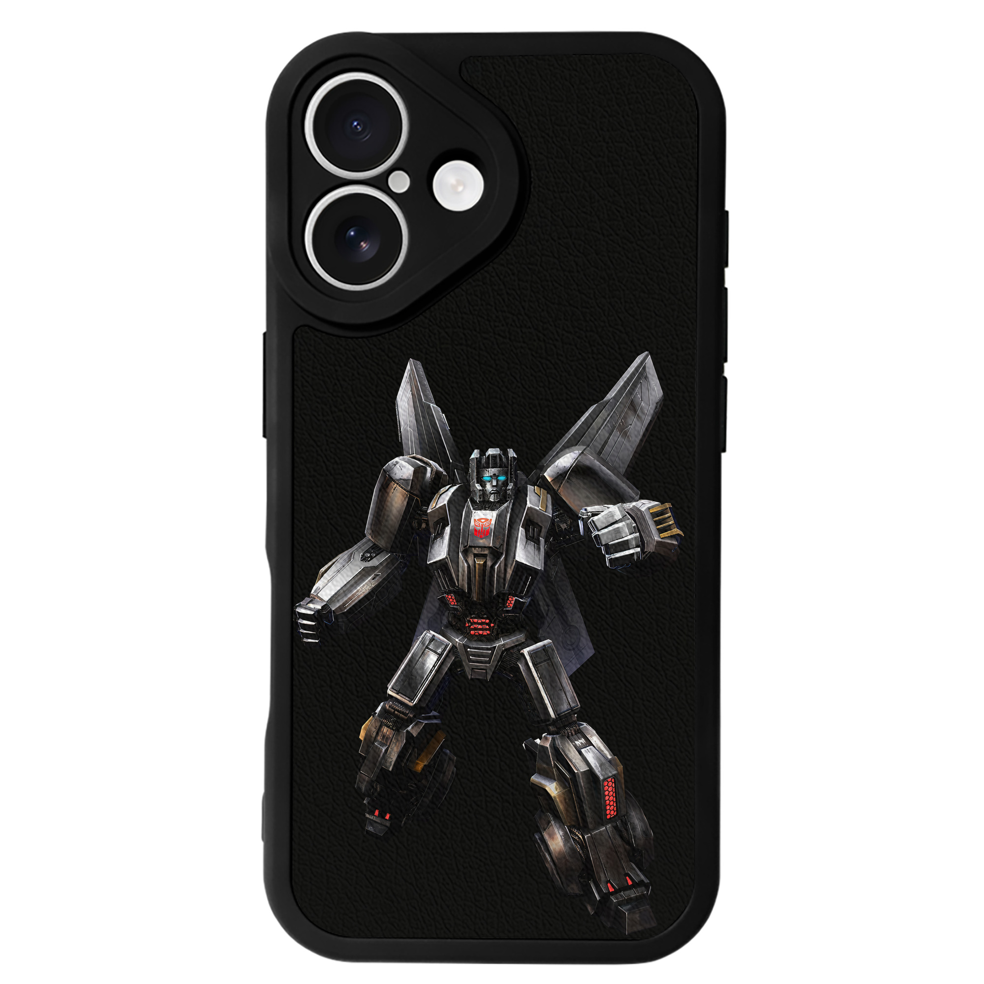 （画像用） Transformers トランスフォーマー 【iPhone 16シリーズ対応】シリコンスマホケース（レザー調） 材質：シリコン